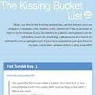 Die Kissing Bucket List
