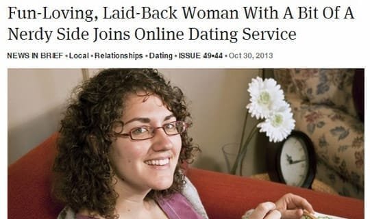 Leuke, relaxte vrouw met een beetje een nerdy kant sluit zich aan bij online datingservice