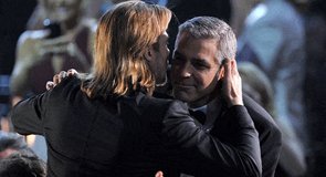George Clooney en Brad Pitt
