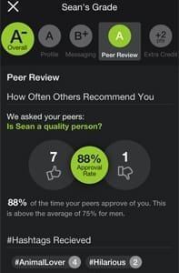 Een voorbeeld van de Peer Review-pagina