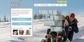 Screenshot van de homepage van Special Bridge