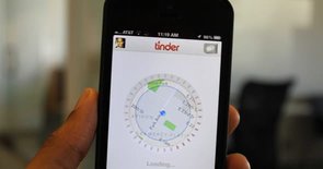 Tinder'ın GPS eşleştirme sisteminin fotoğrafı