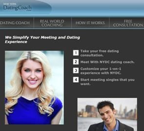 Capture d'écran de la page de coaching NYDC
