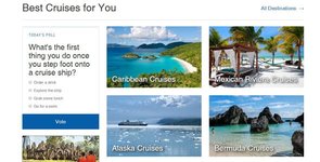 Schermata del sito web di Cruise Critic