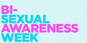 Foto van de banner van de Bisexual Awareness Week
