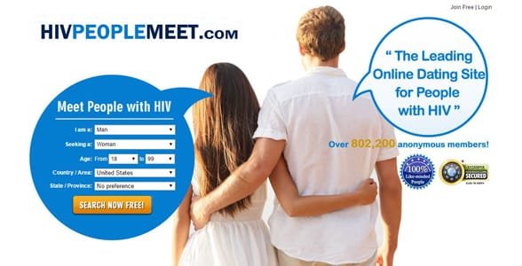 Capture d'écran de HIVPeopleMeet.com