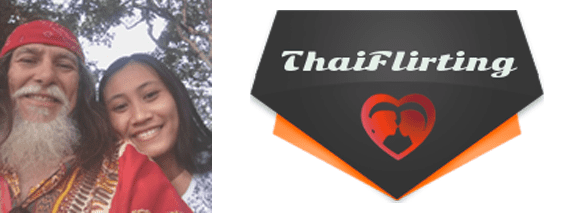 Foto van William en Palin en het ThaiFlirting-logo