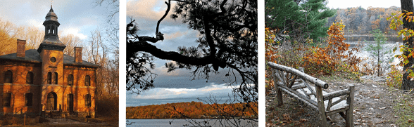 Collage von Fotos aus dem Hudson Valley