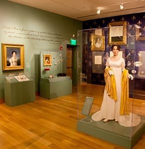 Foto de la exhibición de la Sociedad Histórica de Maryland sobre Elizabeth Patterson Bonaparte