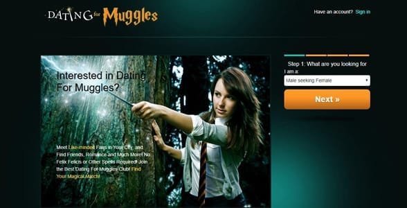 Captura de pantalla de Dating for Muggles