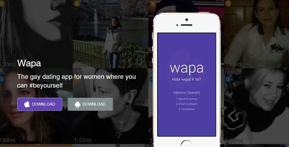 Capture d'écran de la page de destination de Wapa