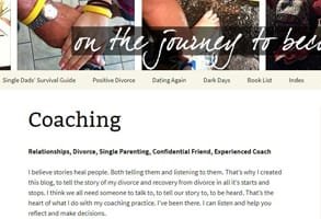 Screenshot dei servizi di coaching di Whole Parent Book