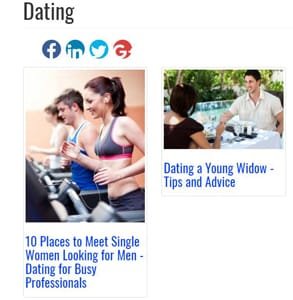 Zrzut ekranu z artykułów randkowych Futurescopes.com