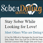 Nüchterner Dating-Service
