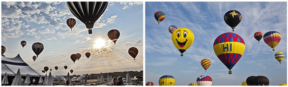 Fotos vom Sunrise Balloon Breakfast