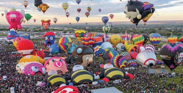 Foto della festa internazionale delle mongolfiere di Albuquerque