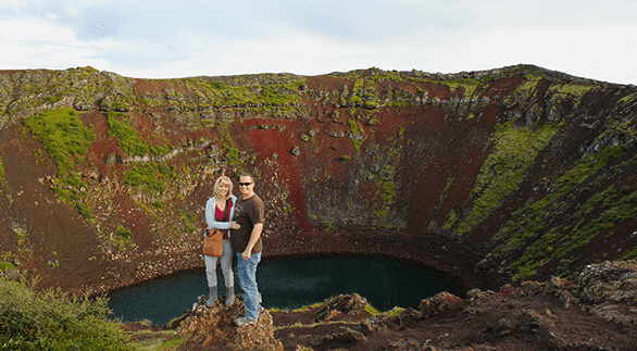 Fotografie Jennifer a Tima na zlatém kruhu Islandu