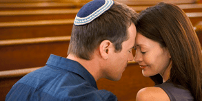 Yahudi bir çiftin fotoğrafı