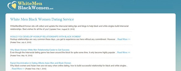 Capture d'écran du blog WhiteMenBlackWomen.net