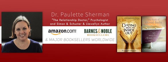 Zrzut ekranu z banerem książek dr Paulette Sherman