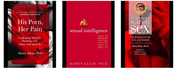 Screenshot der Buchcover von Dr. Marty Klein