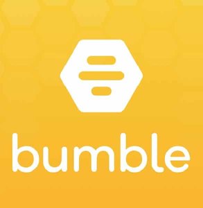 Het logo van Bumble