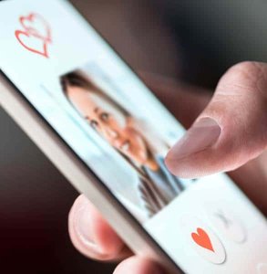 Foto einer Dating-App