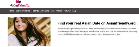 Snímek obrazovky z AsianFriendly.org