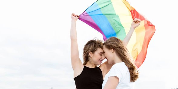 Foto de pareja de lesbianas