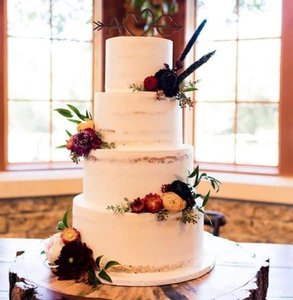 Foto de un pastel de bodas