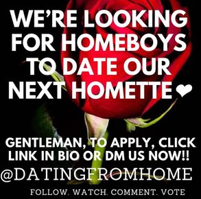 @DATINGFROMHOME advertentie
