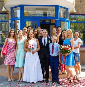 Foto di un matrimonio di una ragazza slava