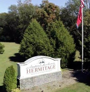 Das Foto von The Hermitage war das Zuhause von drei Generationen von Andrew Jacksons Familie.